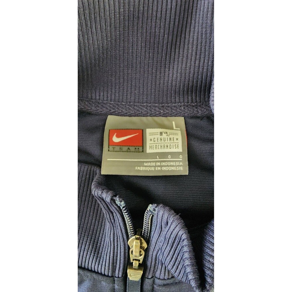 Boston Red Sox Nike Track Jacket Mens Large Full Zip Red Blue MLB Baseball - Picture 3 of 6
